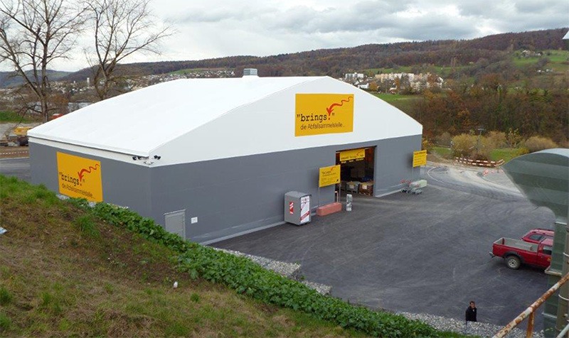 Abfallsammelstelle brings Laupen Entsorgunghof